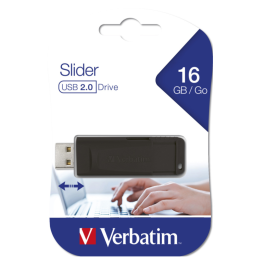 USB 2.0 Slider flash drive Verbatim — 2