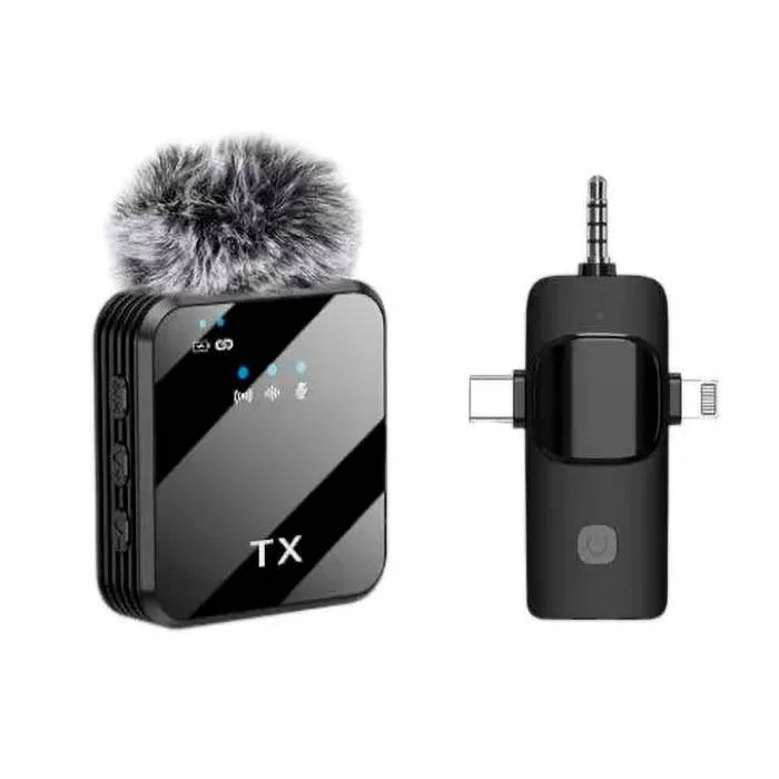 Earldom Collar Clip 3-in-1 Wireless Microphone MC12 — 2