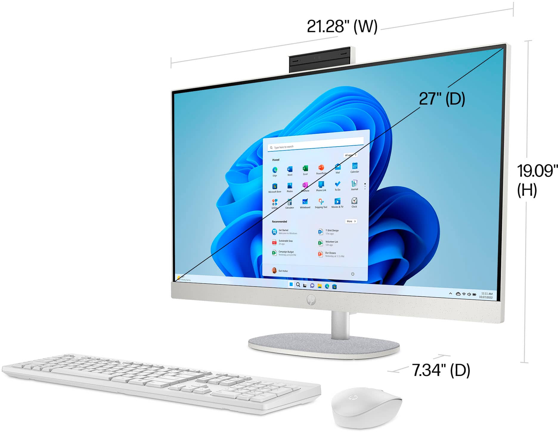 HP All in One 27-cr0058ci Ultra5-225U Full HD 24 shell C8J2E3EA — 3