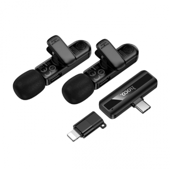 Hoco L20A Fair dual-mic Wireless iP Type-C Microphone — 5