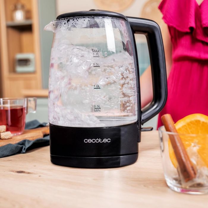 Cecotec 00169 Borosilicate glass kettle ThermoSense 320 1.7L 2200W — 5