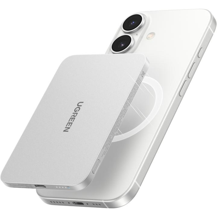 UGREEN MagFlow Air Qi2 Ultra-Slim Power Bank 5000mAh 95931B — 4