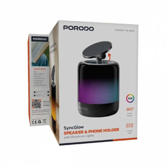 SyncGlow 2-in-1 Car Phone Holder Speaker — 2