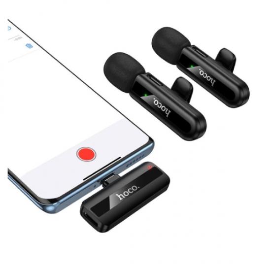 Hoco L20A Fair dual-mic Wireless iP Type-C Microphone — 2