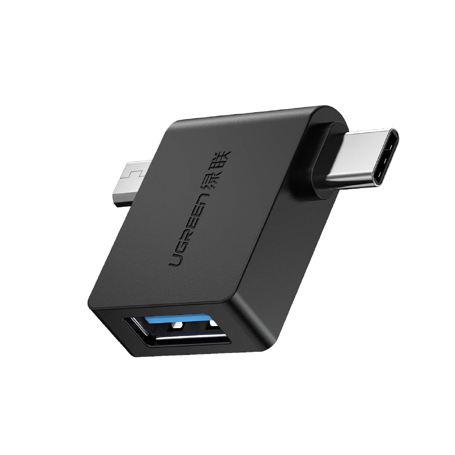 2-ը 1-ում ադապտեր՝ Micro USB արական, USB Type C արականից USB 3.0 իգական UGREEN 30453 — 2