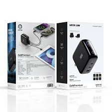 Lion GaNPremium Adapter with TFT Display & 2 USB-C & USB-A — 2