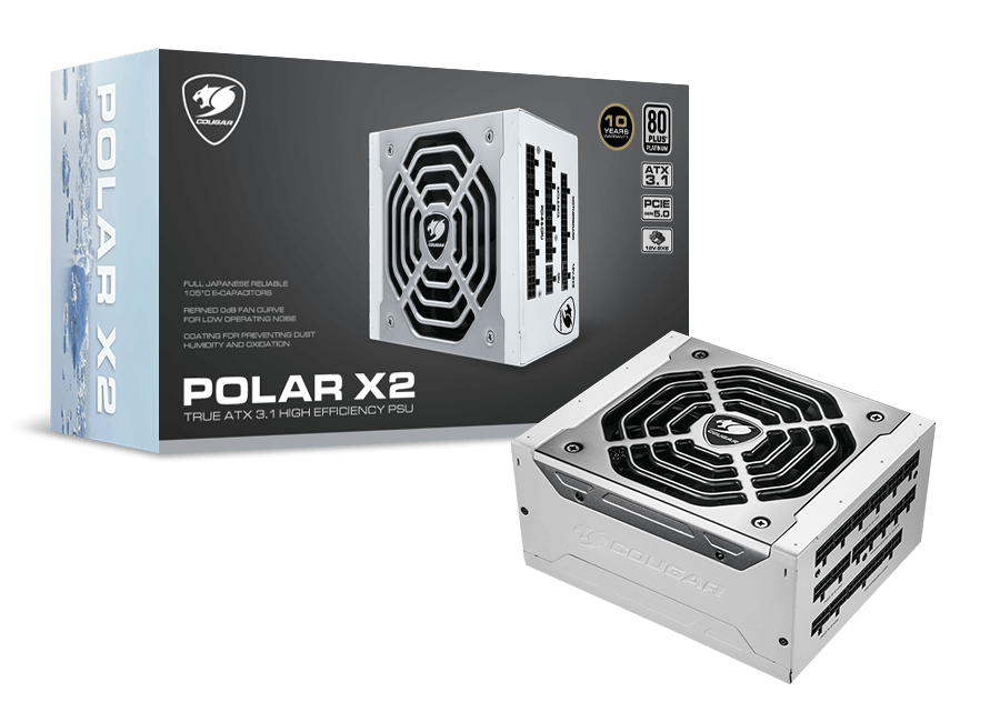 COUGAR POLAR X2 1050 80+ PlatinumFull Modular — 3