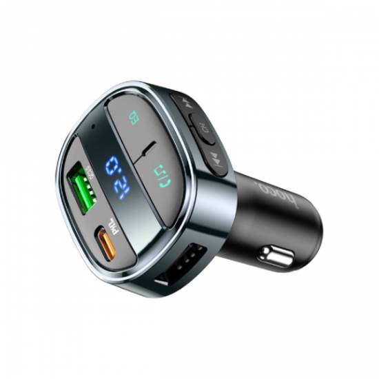 Hoco E70 PD30W+QC3.0 Car BT FM Transmitter Magic Night — 3