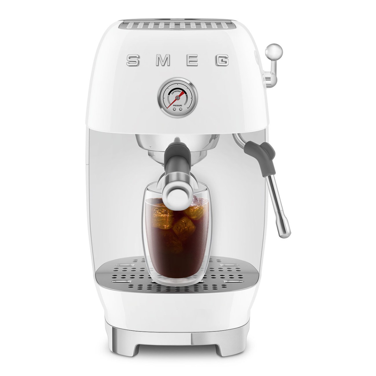 SMEG Manual espresso coffee machine with cold brew ECFO3WHUK — 2