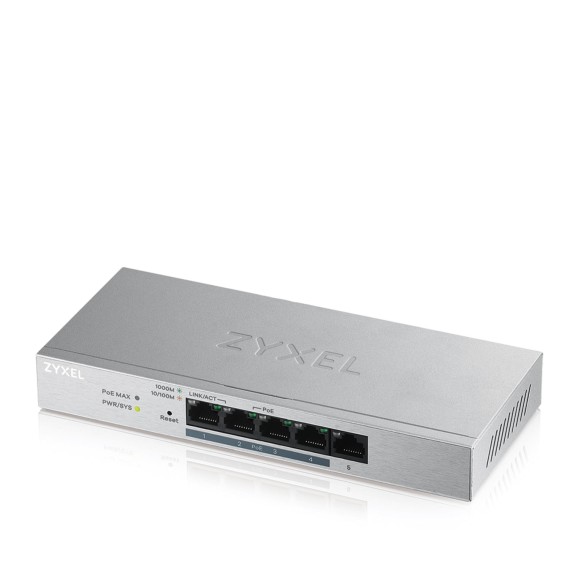 Network device ZYXEL Switch GS1200-5HPV2 Web-managed Gigabit 5xRJ-45 4xPoE 60W budget GS1200-8HPV-EU0101F — 2