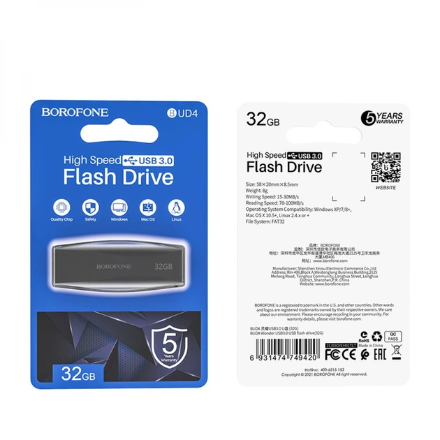 Flash Borofone BUD4 USB3
