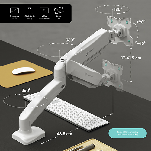 ONKRON G80W Monitor holder 13 -32 — 2