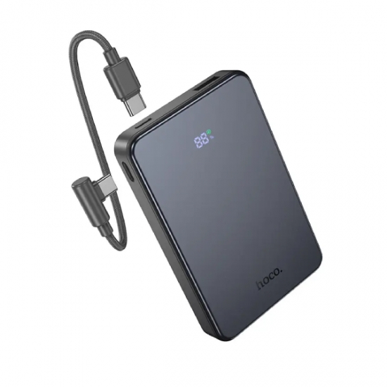Hoco J170 22 W+PD20W Fully Compatible Power Bank With Cable 10000mAh Metal