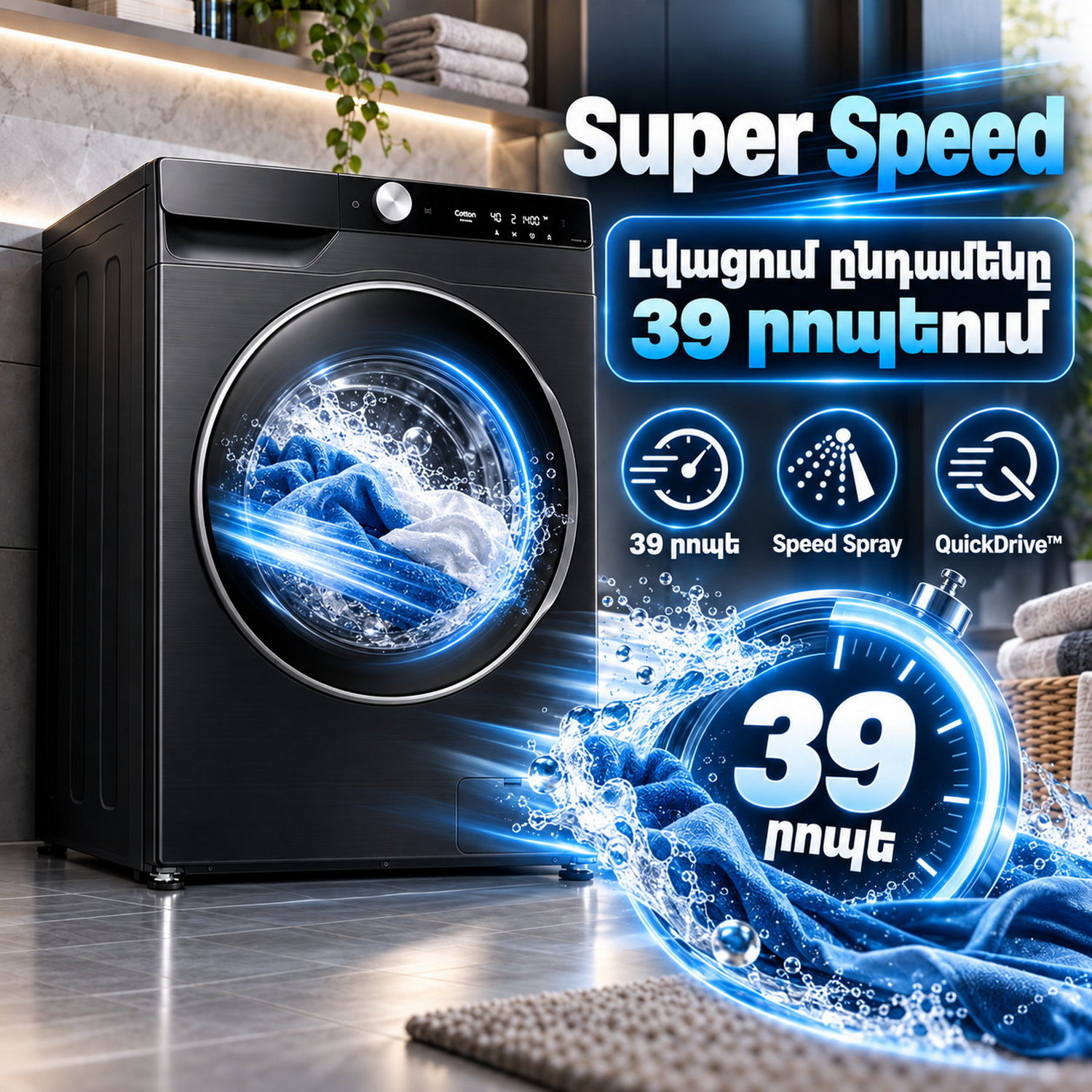 Washing machine Samsung WW11CGP44CSBLP 11 kg — 9