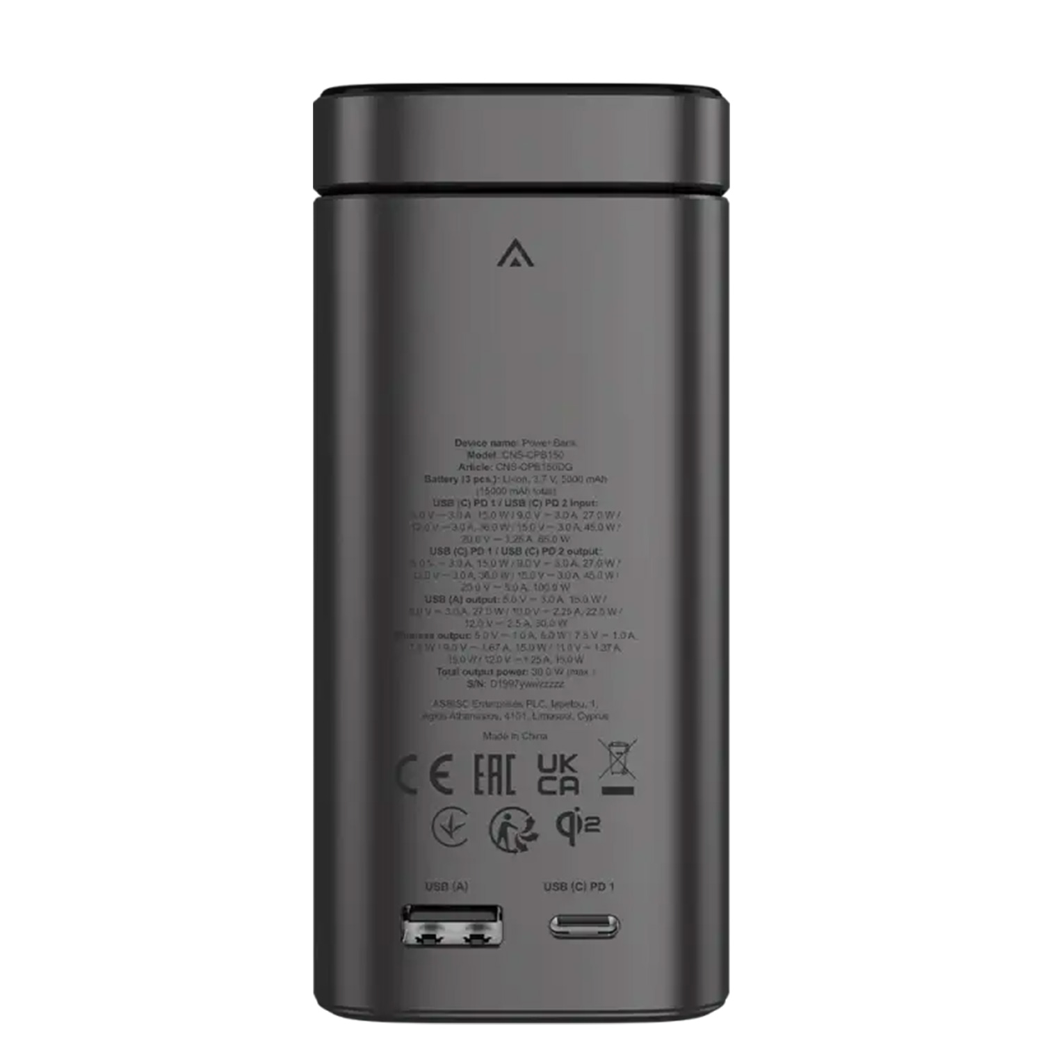 Power bank CANYON OnPower 150 15000mAh Qi2 Magnetic Wireless PD 100W CNS-CPB150DG — 7