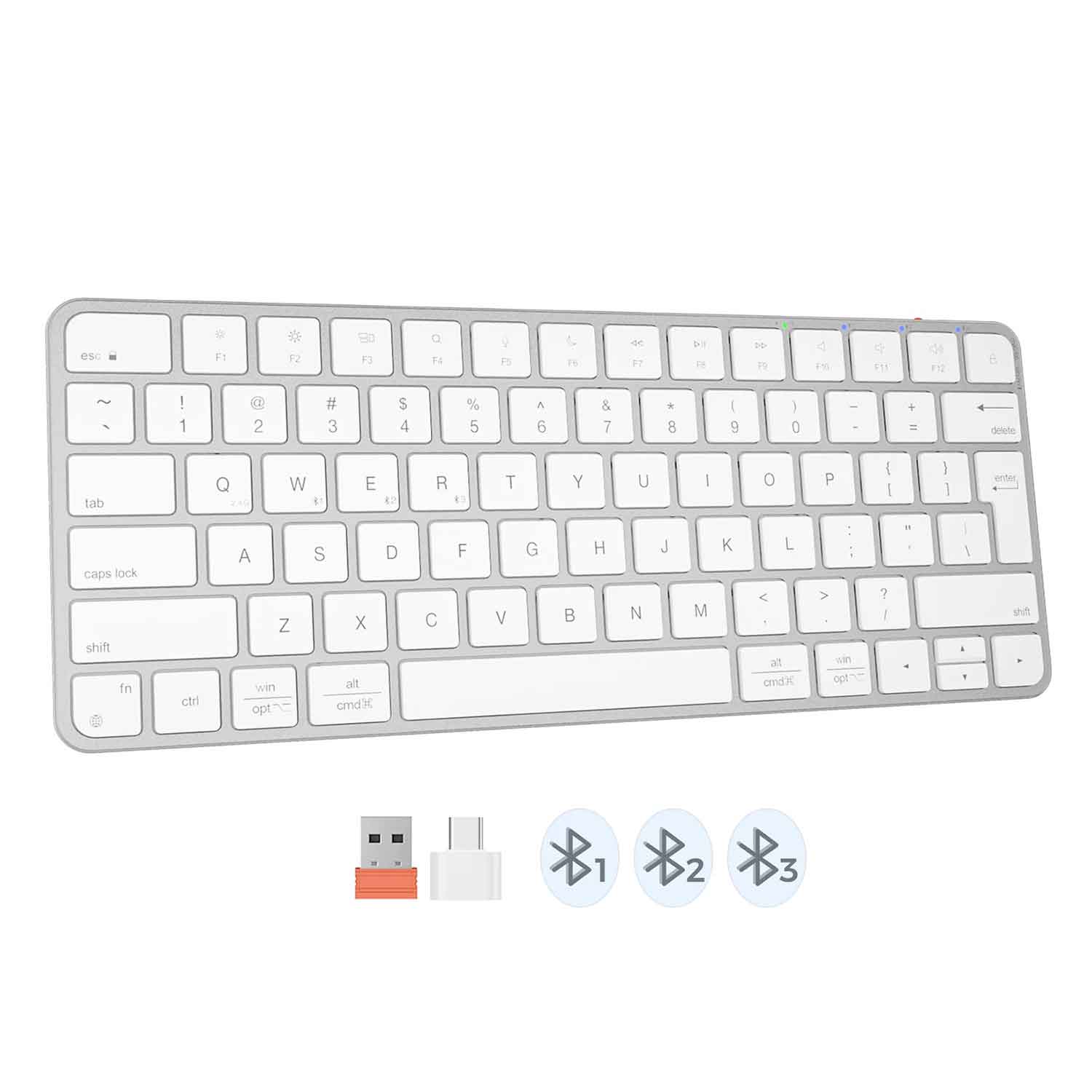 Keyboard MEETION iKey Wrls+BT Ultra-thin RU K210 — 2