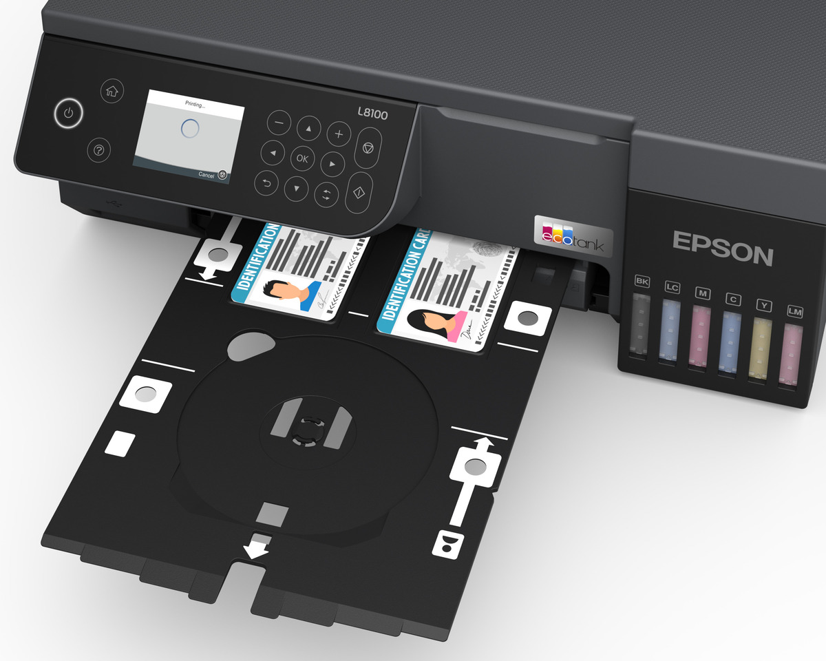Epson EcoTank L8100 A4+ 6 Coulors Multifuncional Printer with CD DVD Print — 6