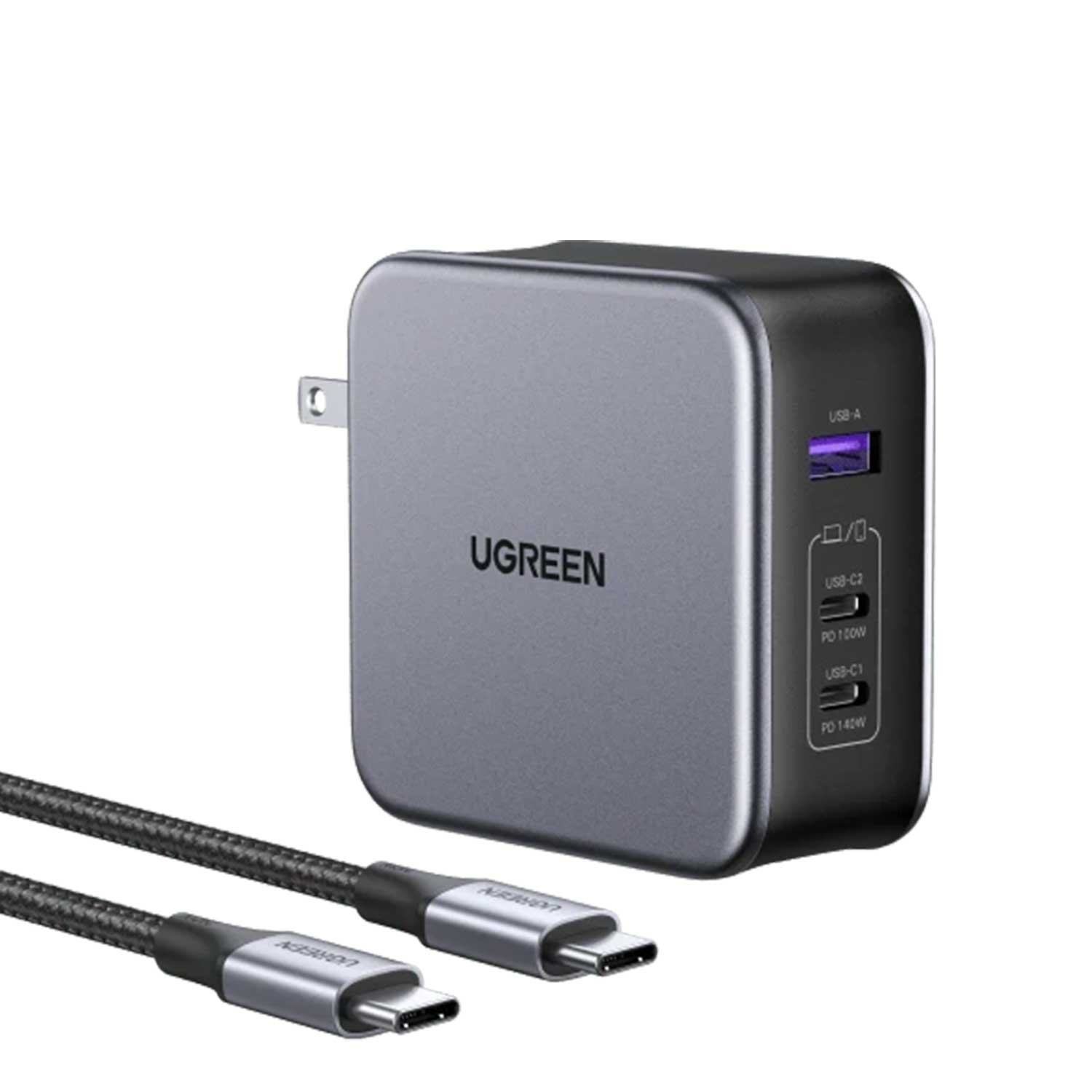 Power adapter UGREEN CD328 Nexode GaN Fast Charging PD 3 Ports GR 90549 140W — 2