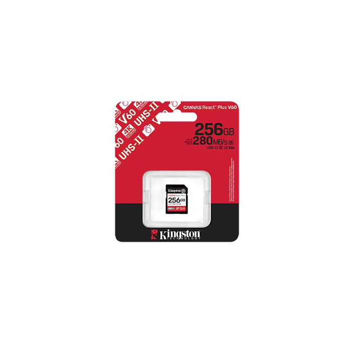 Memory card KINGSTON Canvas React Plus V60 SD SDR2V6 512 — 3