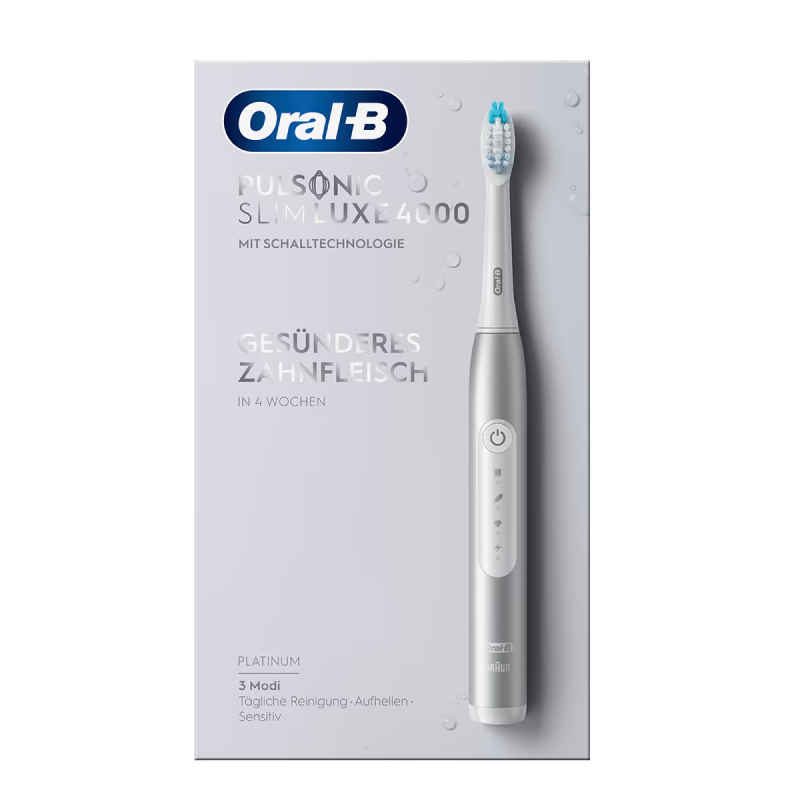 Electric Toothbrush Oral Pulsonic Slim Luxe 4000 platin — 3