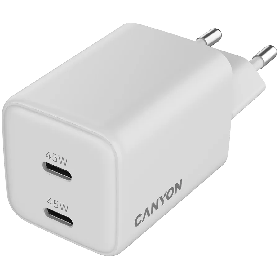 CANYON Power Adapter 2*USB-C 2*USB Type C 45W — 4