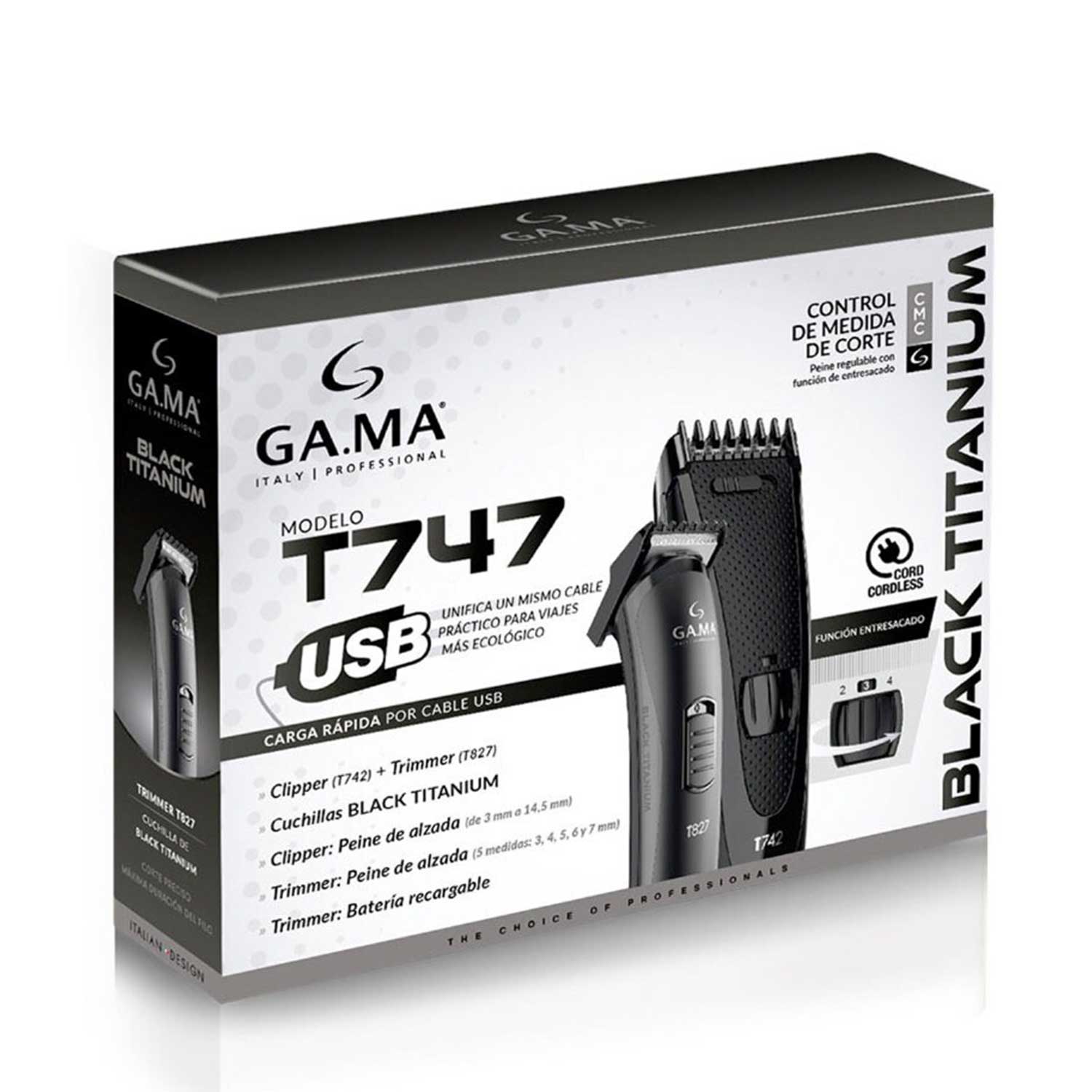 Hair clipper and trimmer GA.MA T742 T827 GM4512 — 3