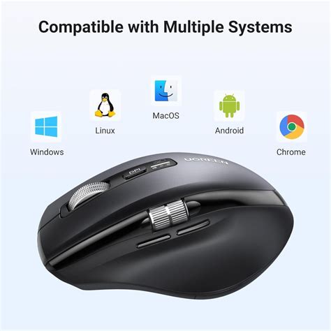 UGreen Thumb Wheel & Side Scrolling Multi-Mode Wireless Bluetooth Mouse 45792 — 8