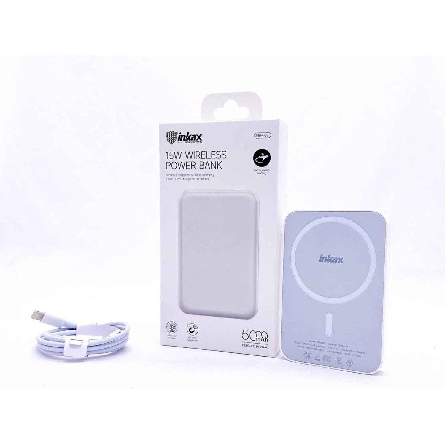Power bank INKAX PBM-03 WH — 2