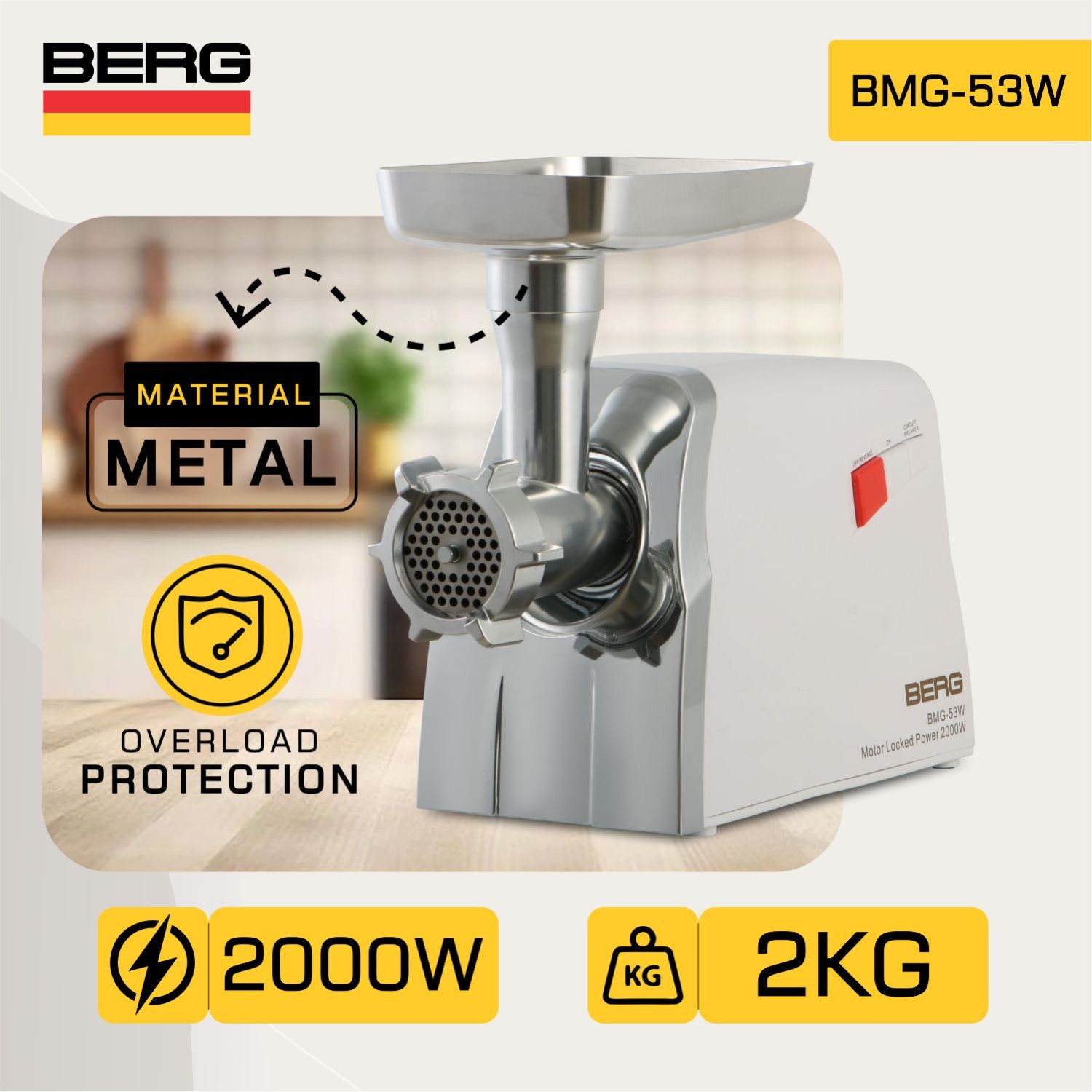 Meat grinder BERG BMG-53W — 2