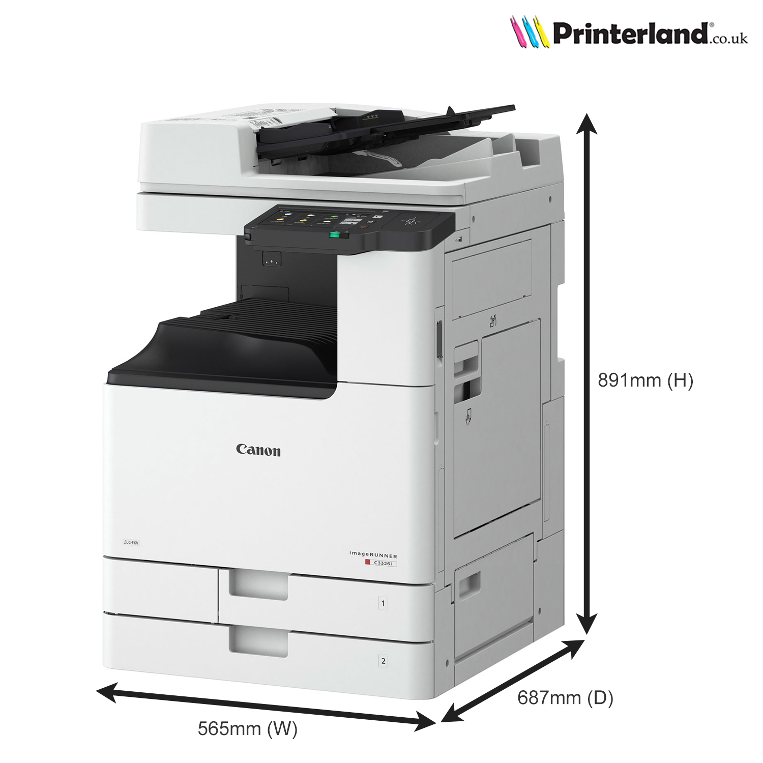 IR C3326i Color Copier A3 with cover DADF — 3