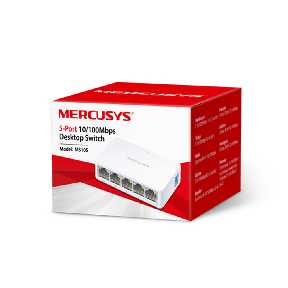 Mercusys 5-Port 10 ps Desktop Switch MS105 — 3
