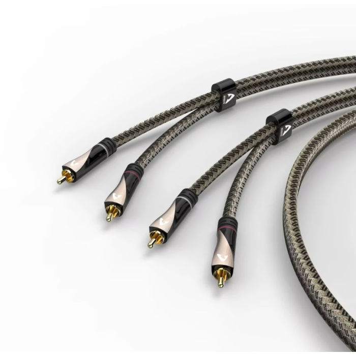 Avinity Audio Cable 2 RCA Plugs - 2 RCA Plugs Fabric -plated 107625 — 2