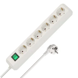 Eco-Line Extension Lead with Switch 6-Way 3m Brennenstuhl — 2