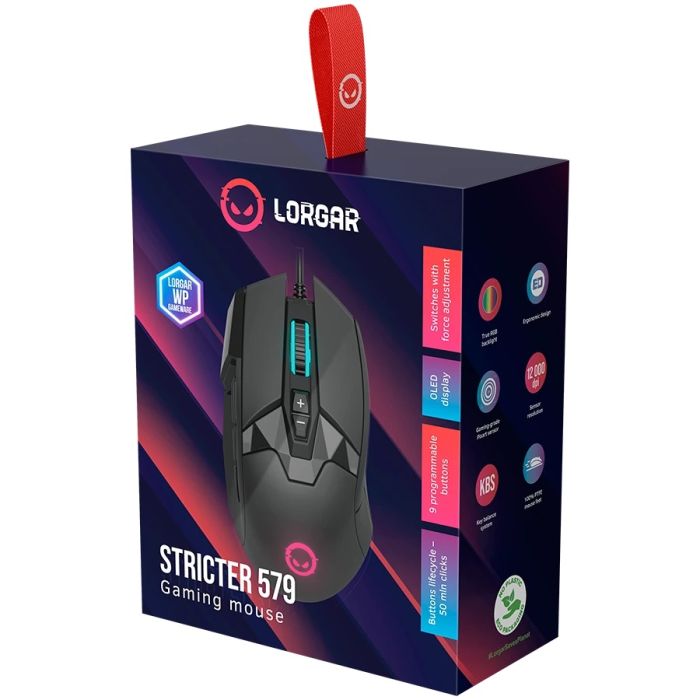 Lorgar Stricter 579 RGB 9 buttons Wired Mouse LRG-GMS579 — 5
