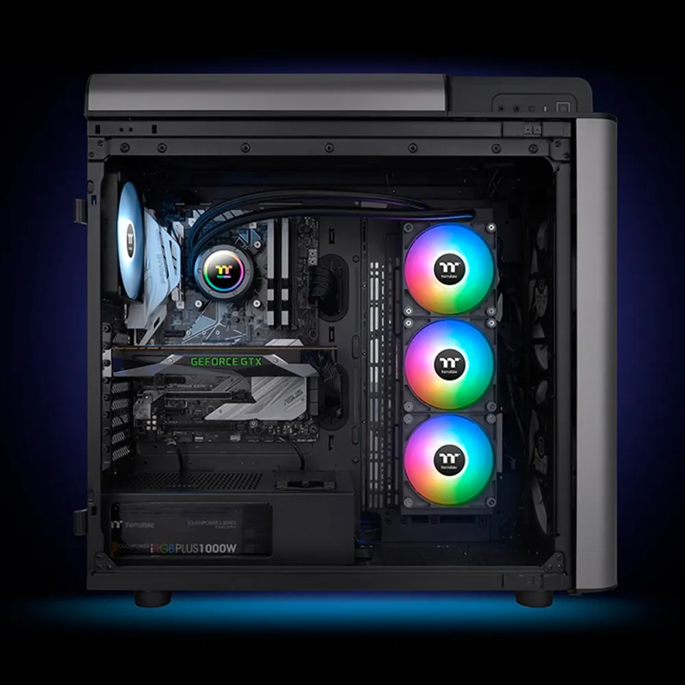 Liquid cooling system THERMALTAKE TH420 V2 Ultra ARGB Snow — 7