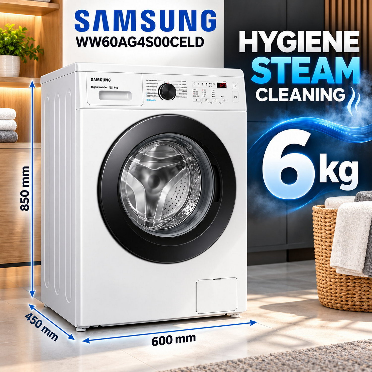 Washing machine Samsung WW60AG4S00CELD — 7
