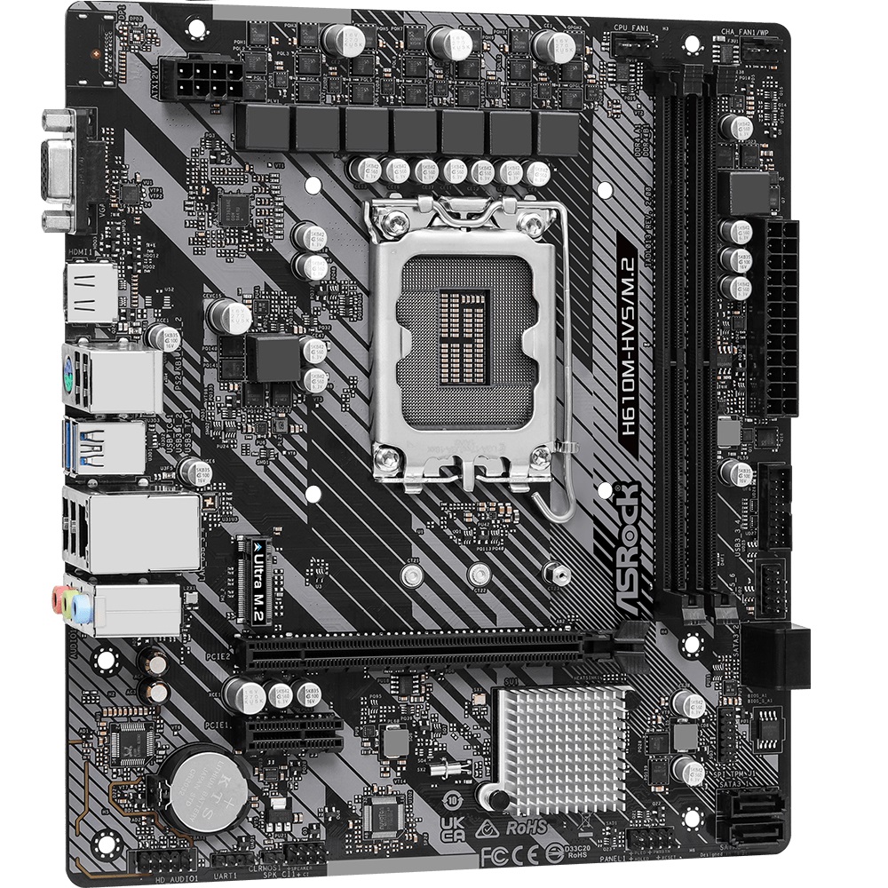 ASROCK H610M-HVS S-1700 H610 VGA HDMI 2xPCI-E 2DDR4 SATA3 — 3