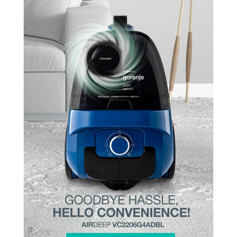 Vacuum cleaner GORENJE VC2206G4ADBL — 10