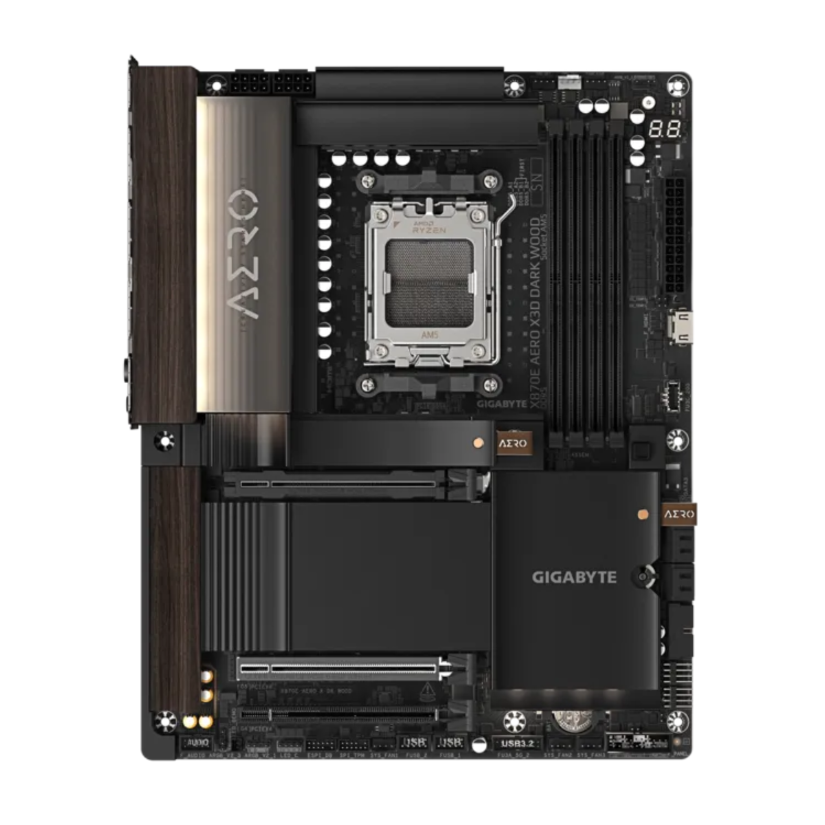 Gigabyte X870E AERO X3D DARK WOOD — 5