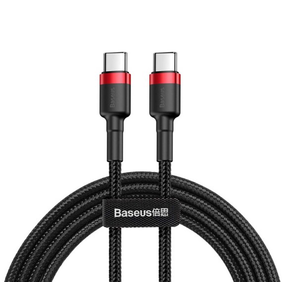 Cable BASEUS Cafule PD 2.0 60W Type-C to Type-C RD BK CATKLF-G91 — 3
