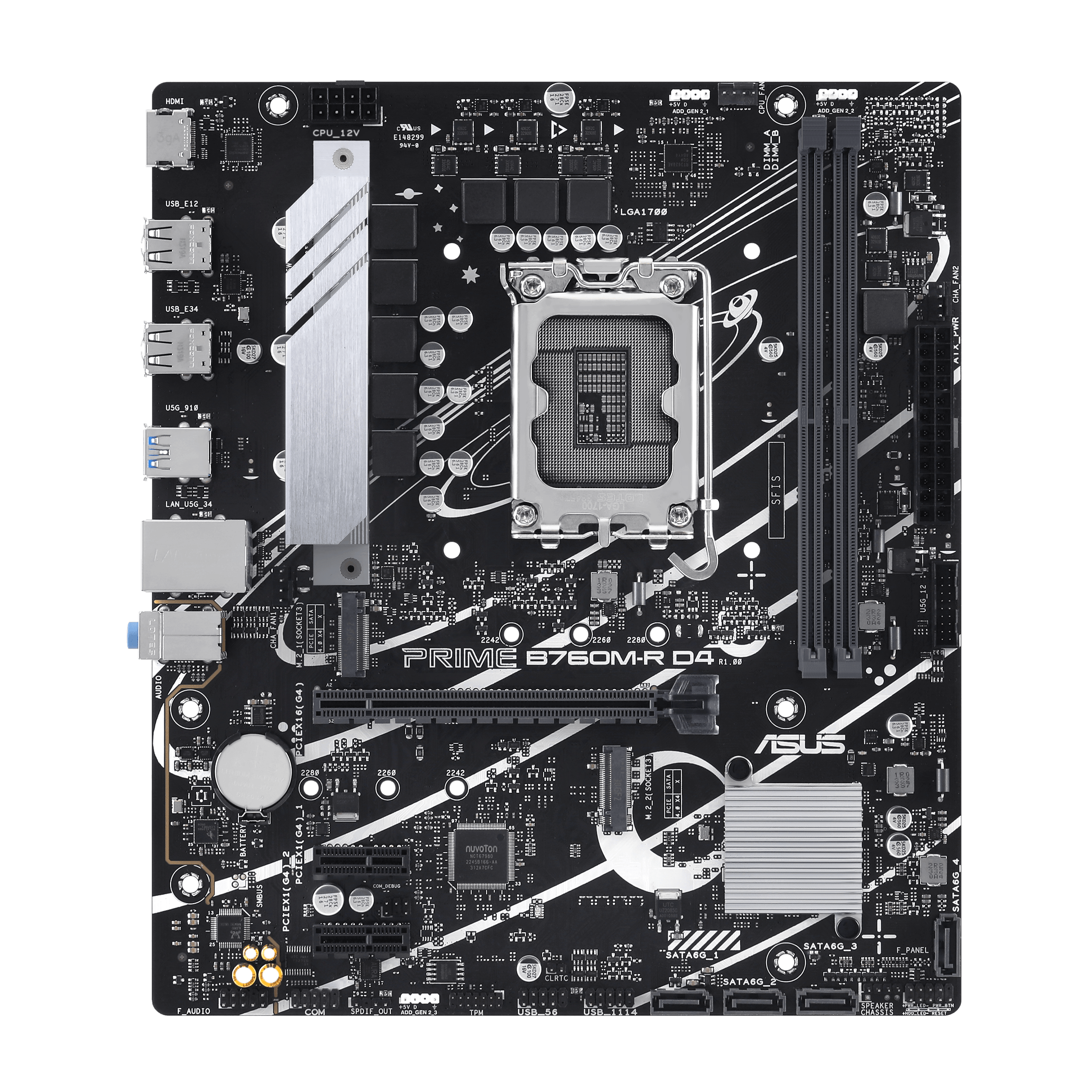 PRIME B760M-R D4 1700s DDR4 ready 1HA0