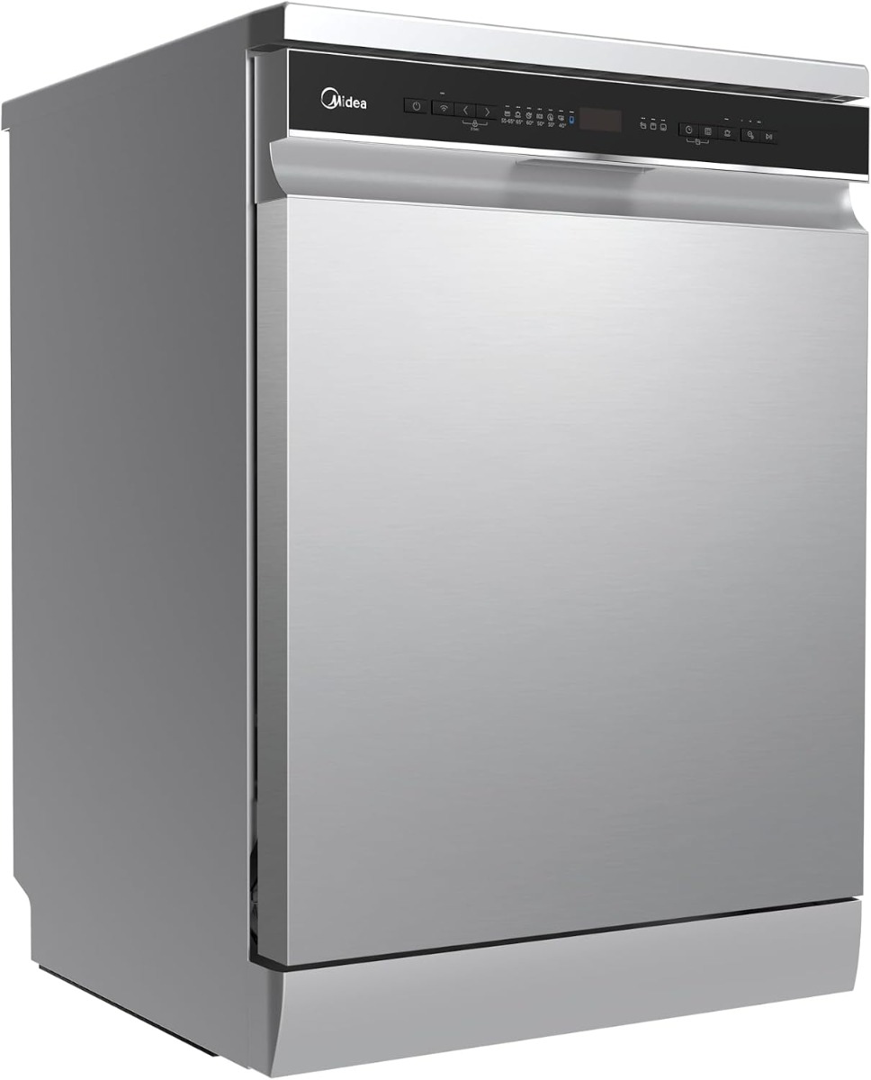 Midea dishwasher Free Standing – WQP15-W7633D SS -GCC — 2
