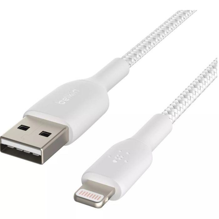Belkin Lightning Braided Cable WHT CAA002BT2MWH — 3