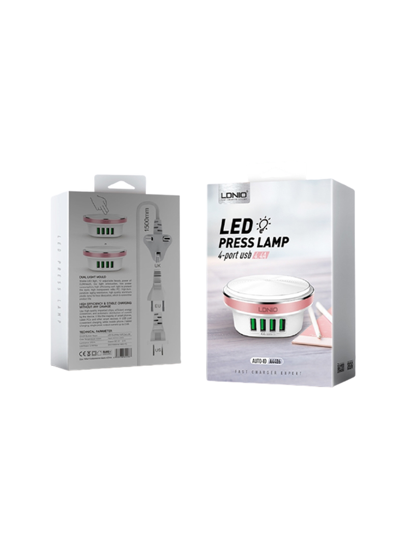 Ldnio Led Press Lamp 4 Port USB — 2