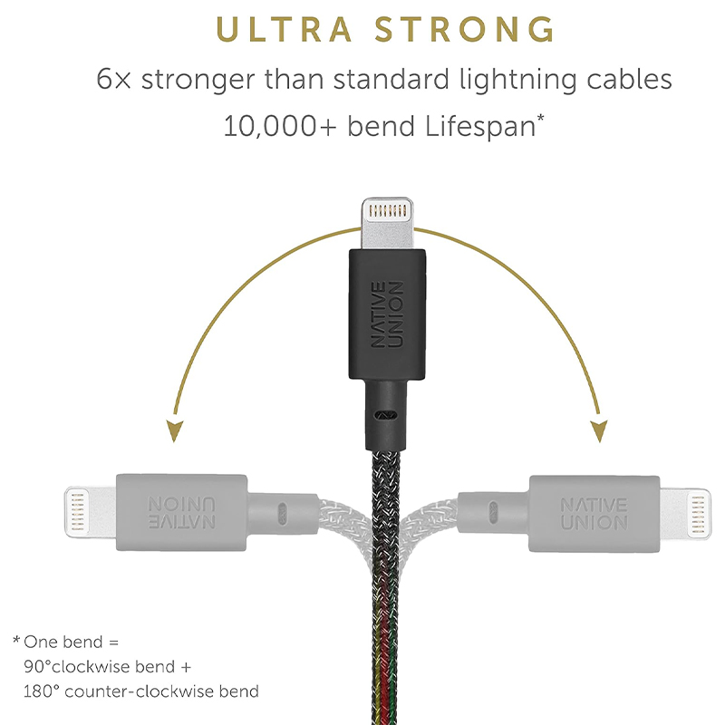 Cable NATIVE UNION KV-USB-C to Lightning COSMOS BLK — 4