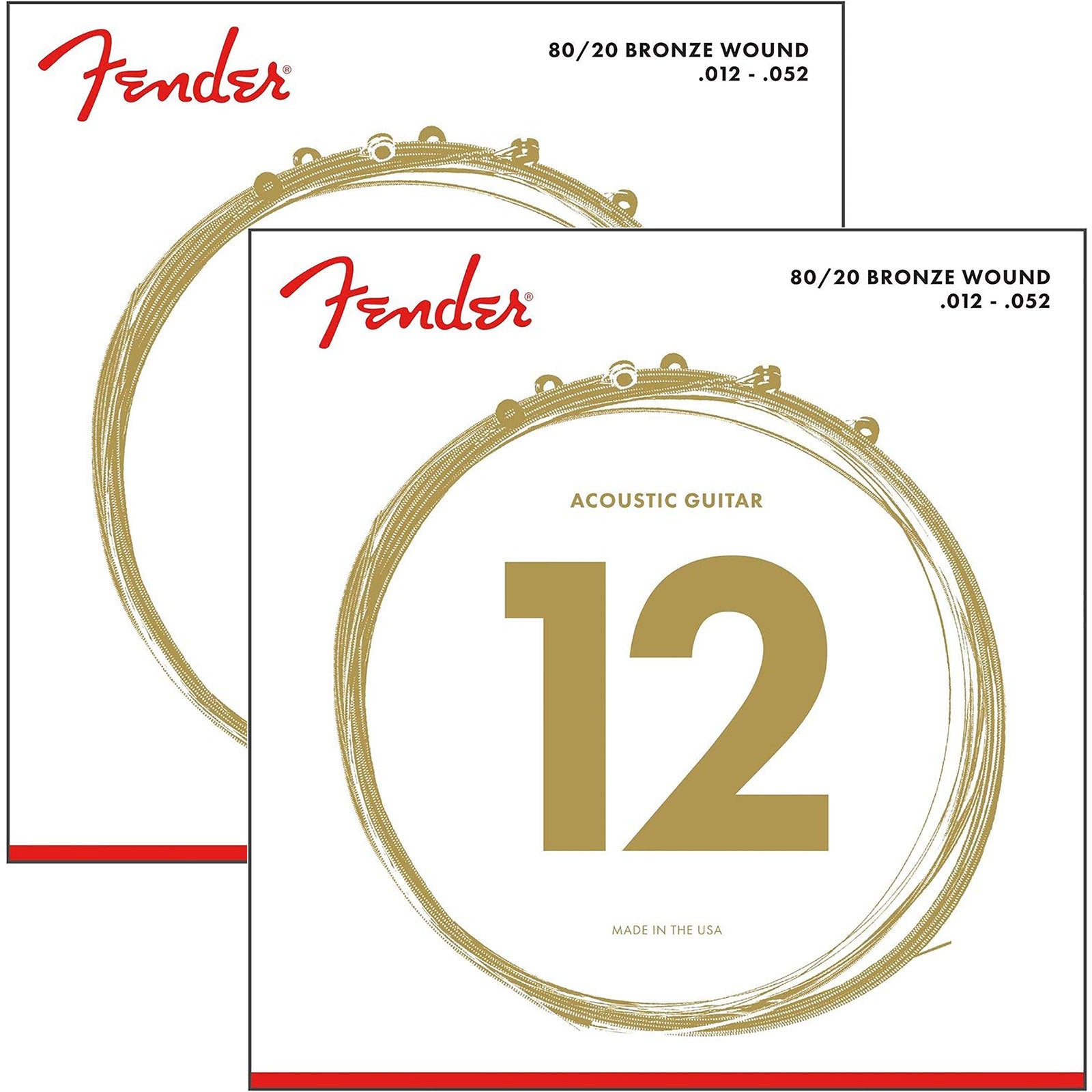 Fender 70L Acoustic Strings .012-.052 Light — 2