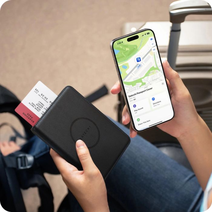 Satechi Vegan Leather Passport Cover with Find My ST-VPCK — 5