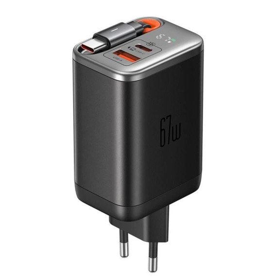Power adapter MCDODO 1C 1A Digital Display GAN 65cm cable USB-C CH-4100 67W — 2