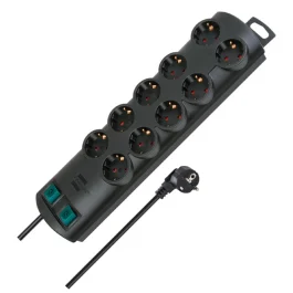 Primera-Line 10-Way Extension Lead 2m Brennenstuhl — 2