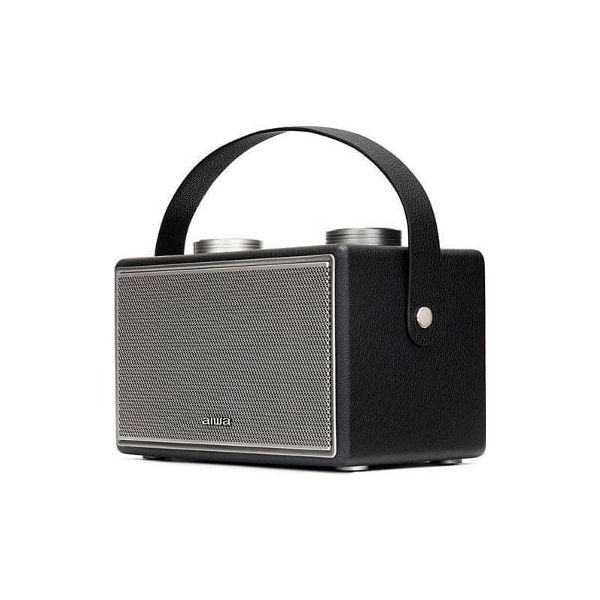 Leatherette Bluetooth speaker Aiwa BSTU-800BK — 2